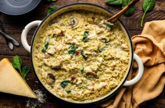 One Pot Italian Rooster Orzo