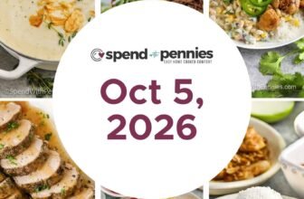 Weekly Meal Plan Oct 5, 2026